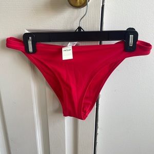 Aerie OG Cheeky Bikini Bottoms, Red Size M